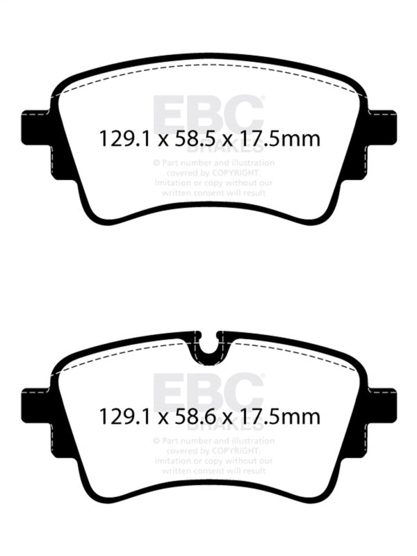 EBC Brakes DP32435C Redstuff Ceramic Low Dust Brake Pads for 20 A4