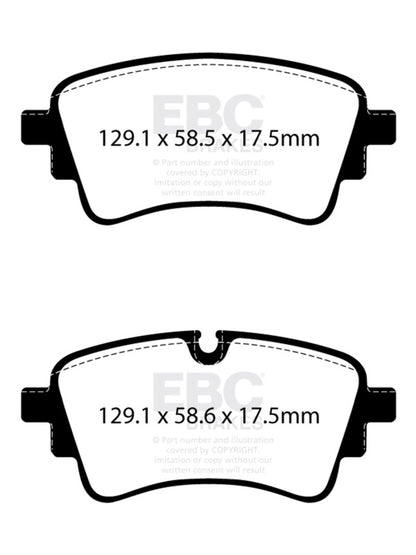 EBC Brakes DP32435C Redstuff Ceramic Low Dust Brake Pads for 20 A4