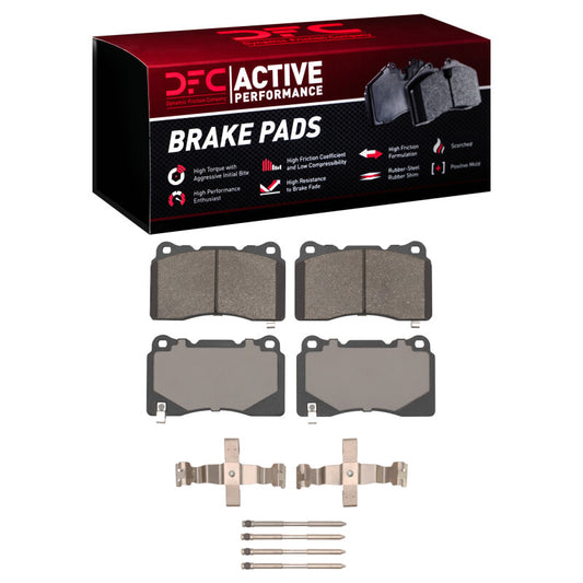 DFC 17-25 Honda Civic/Integra Front Active Pads & Hardware | Acura, Honda (1115-1001-06)
