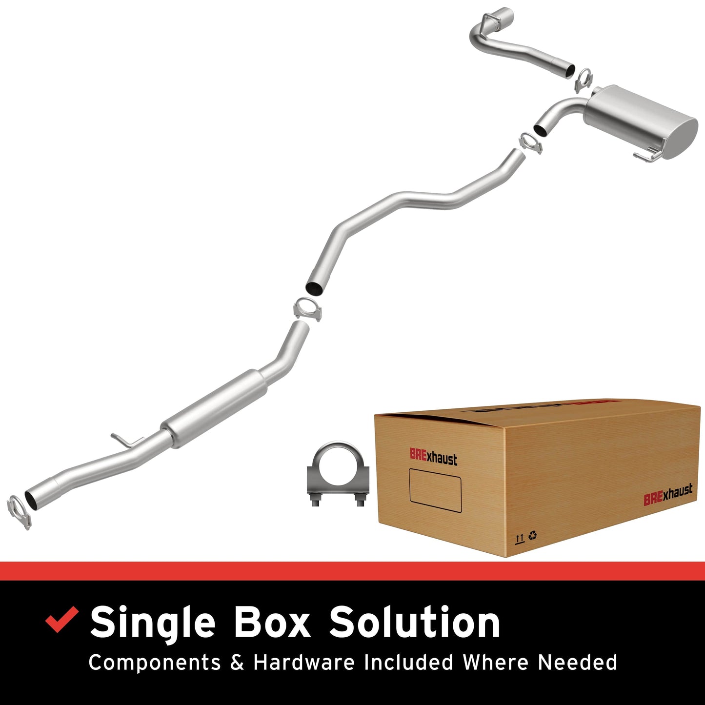 BRExhaust 2011-2017 Jeep Direct-Fit Replacement Exhaust System