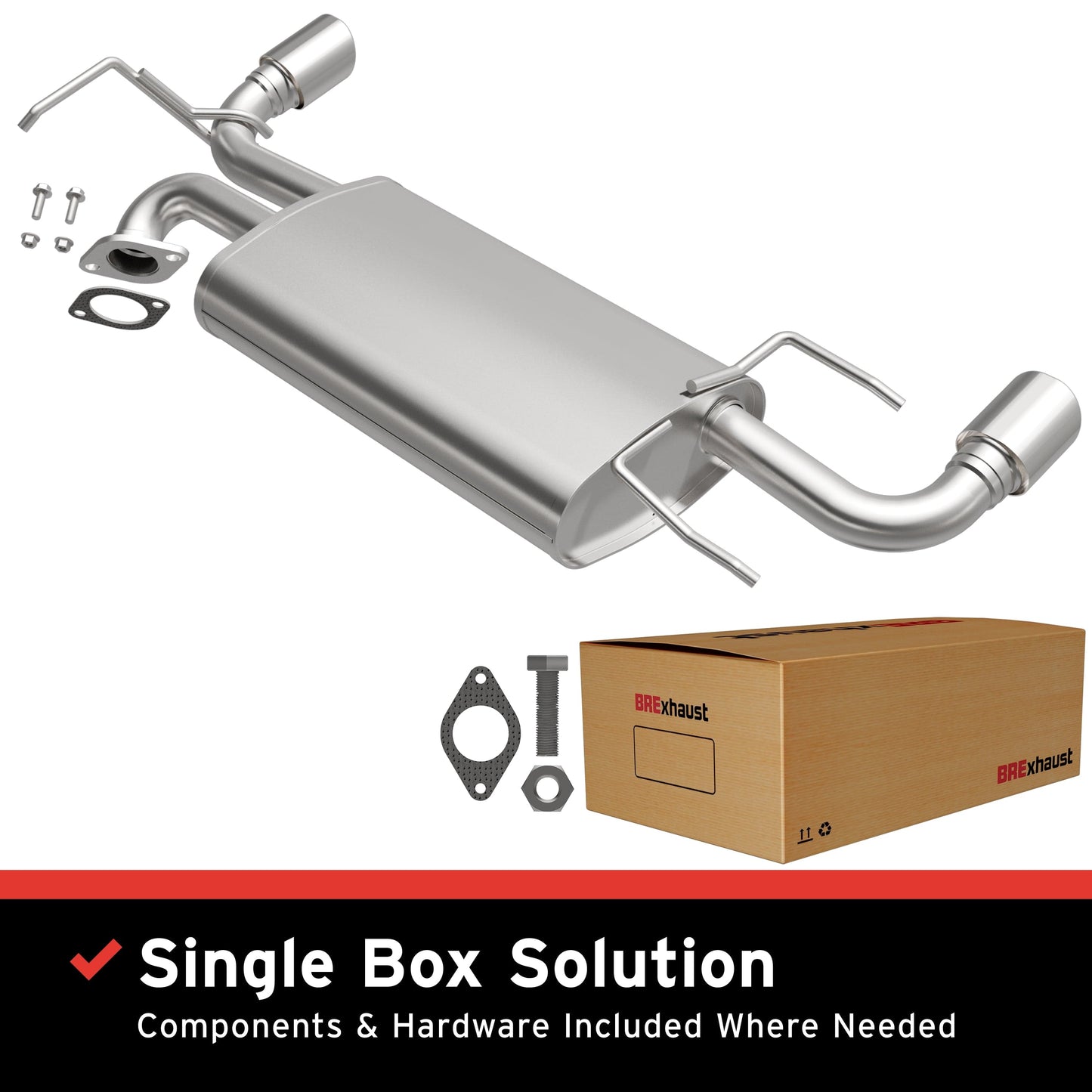 BRExhaust 2003-2007 Nissan Murano 3.5L Direct-Fit Muffler Kit