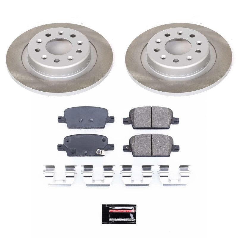 PowerStop 16-22 Chevrolet Malibu Rear Semi-Coated Rotor Kit (SC7722)