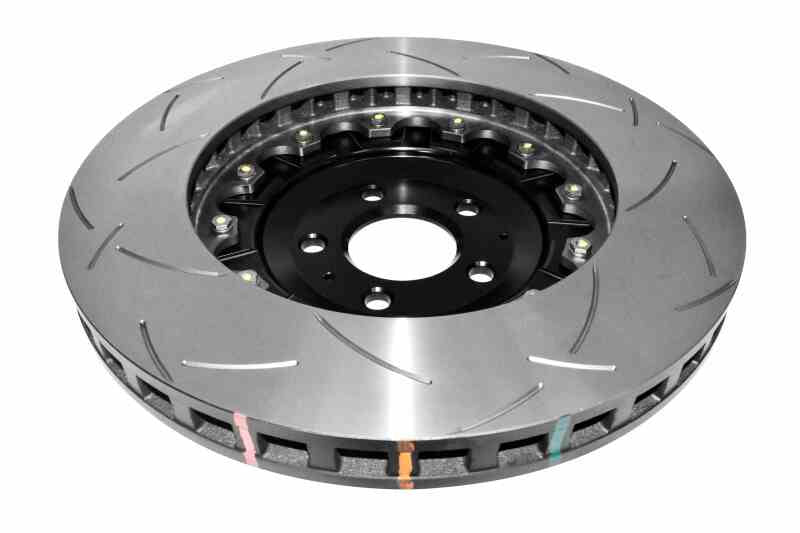DBA 5000 Series T3 Slotted Front Rotor w/ Black Hat | Audi S6 (07-11) (DBA52778BLKS)
