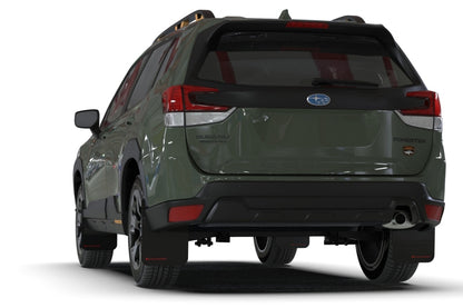 Rally Armor 22-24 Subaru Forester & Wilderness Black UR Mud Flap w/Red Logo