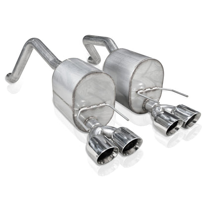 Stainless Works 2-1/2in Dual Chambered Turbo Mufflers | Corvette C6 (09-13) (C609CBQUAD)