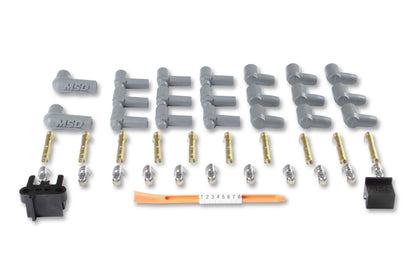 MSD 31239 Super Conductor Spark Plug Wire Set 8 Cyl 90° Plug, Socket/HEI Cap