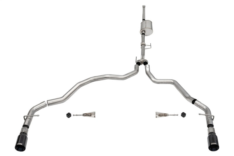 CORSA Sport / 3.0 in Cat-Back Dual Rear Exit | 2021-24 Ford F-150 3.5T EcoBoost (157.2" WB) (21170)