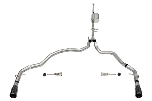 CORSA Sport / 3.0 in Cat-Back Dual Rear Exit | 2021-24 Ford F-150 3.5T EcoBoost (157.2" WB) (21170)
