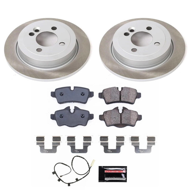 PowerStop 2013 Mini Cooper Rear Semi-Coated Rotor Kit (SC8871)