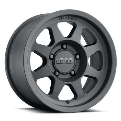 (set of 4) Method MR701 Matte Black | 16x6.5" +90mm | 6x180mm Wheel