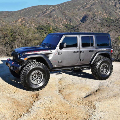 Westin 18-22 Jeep Wrangler JL Unlimited Outlaw Nerf Step Bars - Textured Black