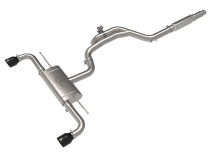 aFe Gemini XV 3-2.5in SS Cat-Back Exhaust w/ Cut-Out Tips | VW MK8 (22-23) (49-36451-P)