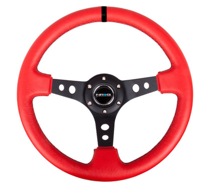 NRG 350MM 3" DEEP DISH WITH HOLES SUEDE