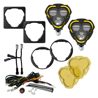 KC HiLiTES 97147 2 LED Fog Lights Kit for 10-23 Jeep Wrangler / 20-23 Gladiator