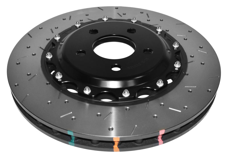 DBA 5000 Series Cross Drilled Front Rotor w/ Black Hat | Mazda RX-8 (04-08) (DBA52550BLKXS)