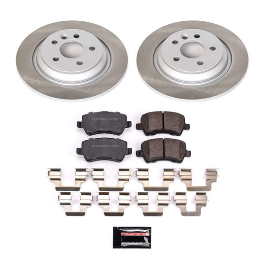 PowerStop 08-16 Volvo XC70 Rear Semi-Coated Rotor Kit (SC4704)