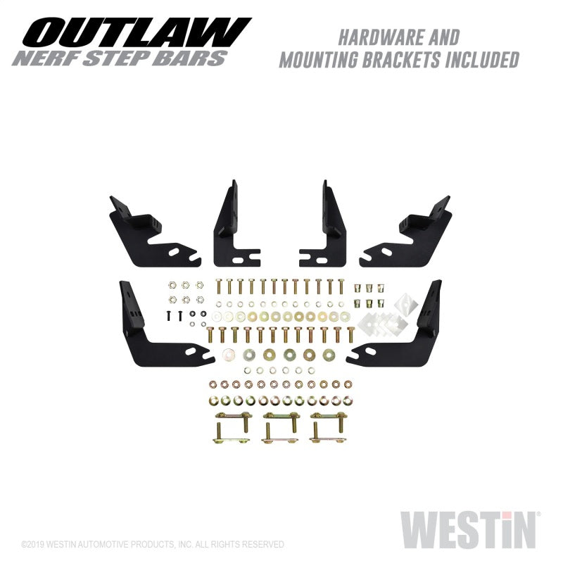 Westin 58-53565 Outlaw Nerf Step Bar For 2011-2018 Ram 1500 Crew Cab Pickup