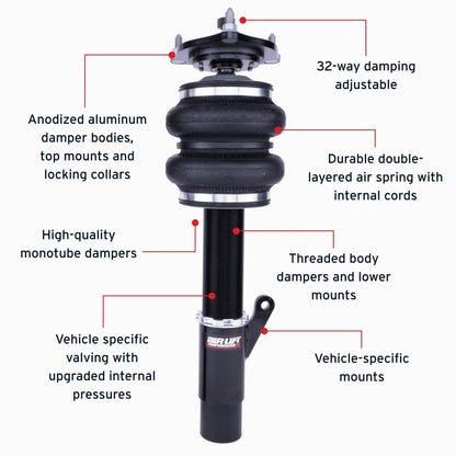 Air Lift 76008 Front Air Suspension Kit For Honda Accord Sedan 18-25
