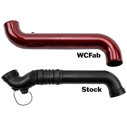 Wehrli 11-16 Duramax LML Passenger Side 3.5 in. Intercooler Pipe - WCFab Grey