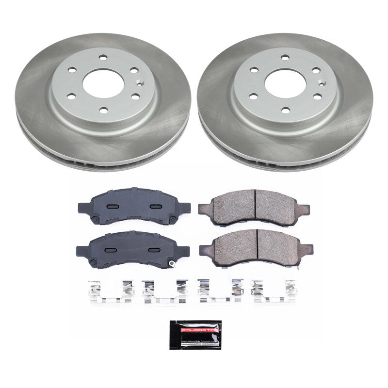 PowerStop 07-10 Saturn Outlook Front Semi-Coated Rotor Kit (SC4657)