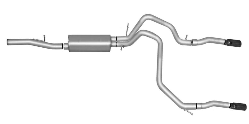 Gibson Black Elite Dual Split Cat-Back Exhaust | Chevrolet Tahoe LS 5.3L (15-18) (65669B)