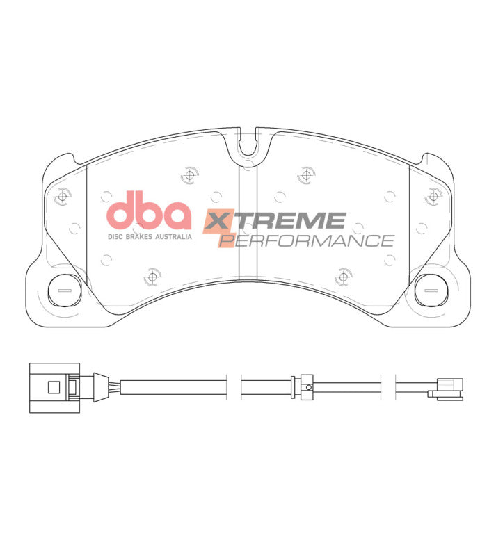 DBA Front XP Performance Brake Pads w/ 368mm Front Rotor | Porsche Cayenne (08-20) (DB15102XP)