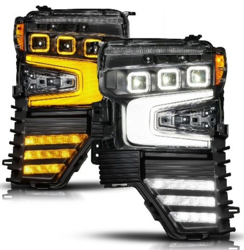 Anzo 111638X-L Z-Series LED Headlight Black Left for 22-26 Silverado