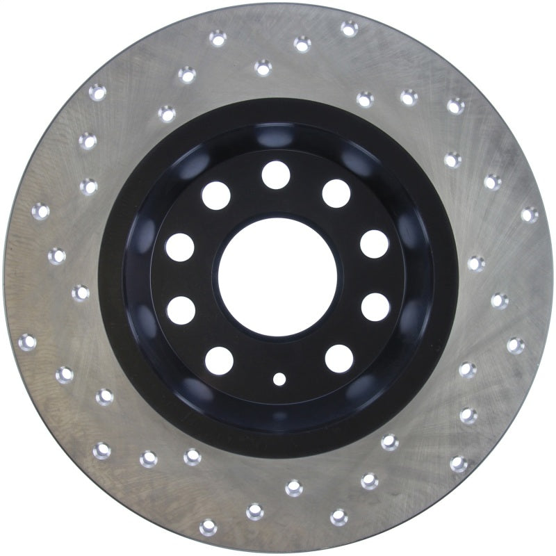 Stoptech 128.33129L Sport Cross-Drilled Disc Brake Rotors For Volkswagen Jetta