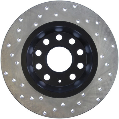 Stoptech 128.33129L Sport Cross-Drilled Disc Brake Rotors For Volkswagen Jetta
