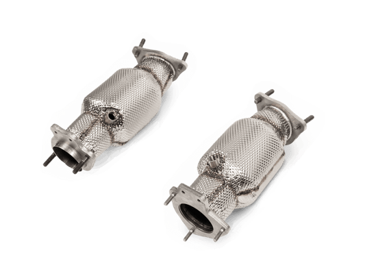 Akrapovic 2020+ Chevrolet Corvette C8 Link Pipe Set w/Catalytic Converter (SS)