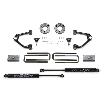Fabtech 1.5in Budget System w/ Stealth | GM K1500 Pickup (19-22) w/ Trail Boss/AT4 Package (K1152M)