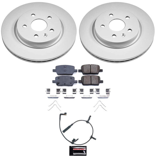 PowerStop 2020 Cadillac CT6 Rear Z17 Coated Brake Kit (CRK9301)