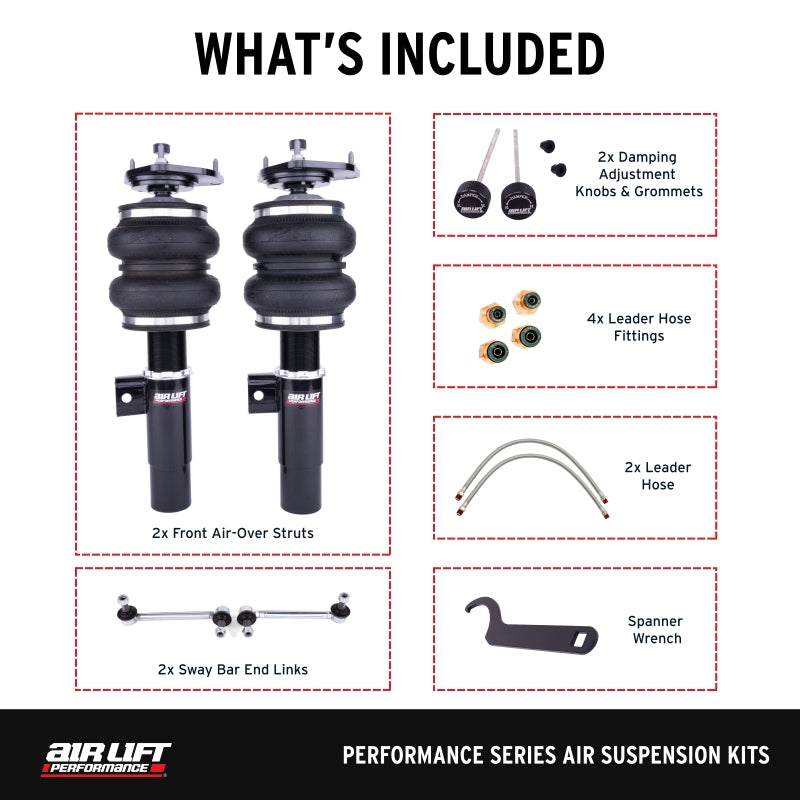 Air Lift 76003 Front Kit For Audi A3/15-24 VW GTI