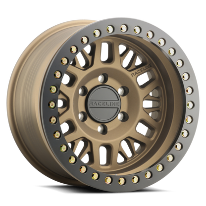 Raceline RT951 Ryno Bronze & Black Ring Beadlock | 17x9" -12mm | 6x135mm Wheel