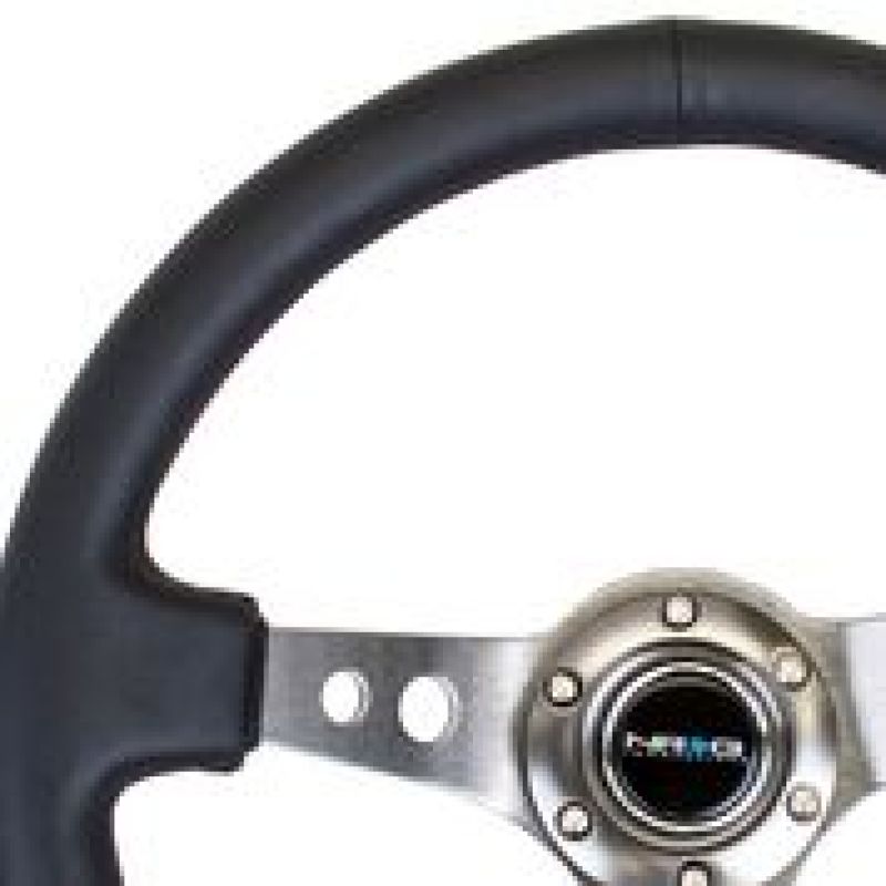 NRG RST-006 Sport Steering Wheels - 350mm x 3" Deep - Premium Leather