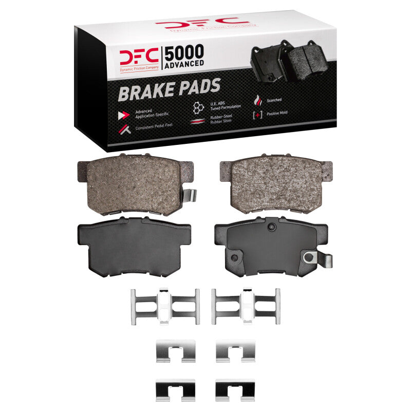 Dfc 87-22 Acura RSX Rear Ceramic Pads & HW | Integra/TSX/Prelude/Accord/ILX (89-22) (1551-0537-01)
