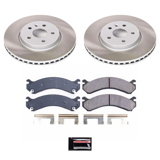PowerStop 18-22 Chevrolet Trax Front Semi-Coated Rotor Kit (SC8316)