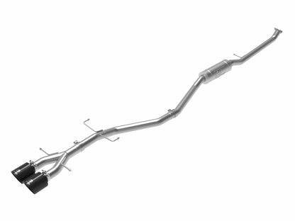 aFe Takeda 2.5in 304SS Cat-Back Exhaust System 17-20 Honda Civic SI Coupe L4-1.5L (t) - Black Tip