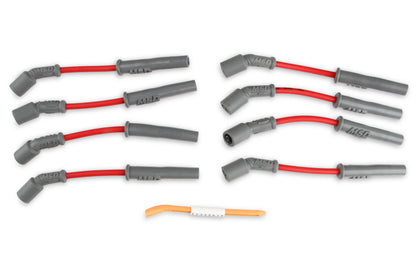 MSD 32819 Super Conductor Spark Plug Wire Set, Red