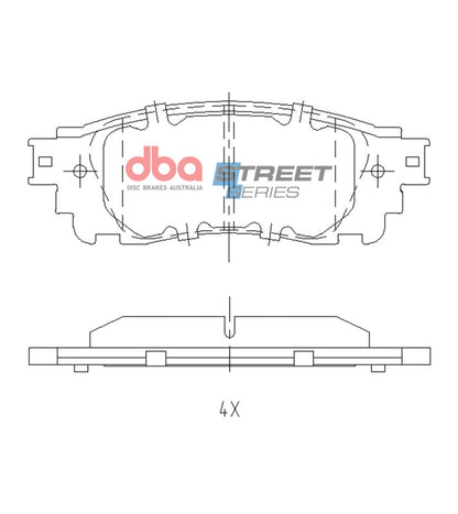 DBA Street Series Rear Brake Pads | Toyota C-HR (18+) (DB2419SS)