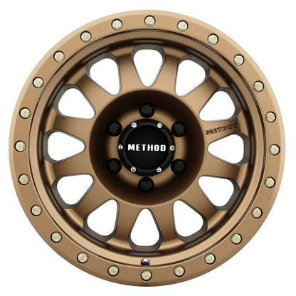 (set of 4) Method MR304 Double Standard Bronze | 17x8.5" +0mm | 6x5.5in Wheel