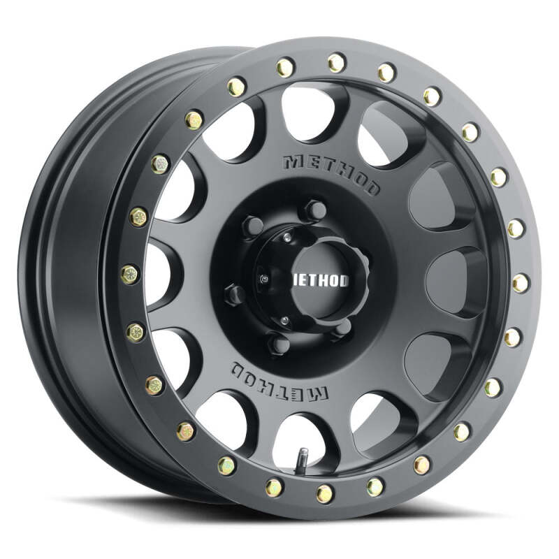 Method MR105 Beadlock Matte Black | 17x9" -38mm | 8x6.5mm Wheel