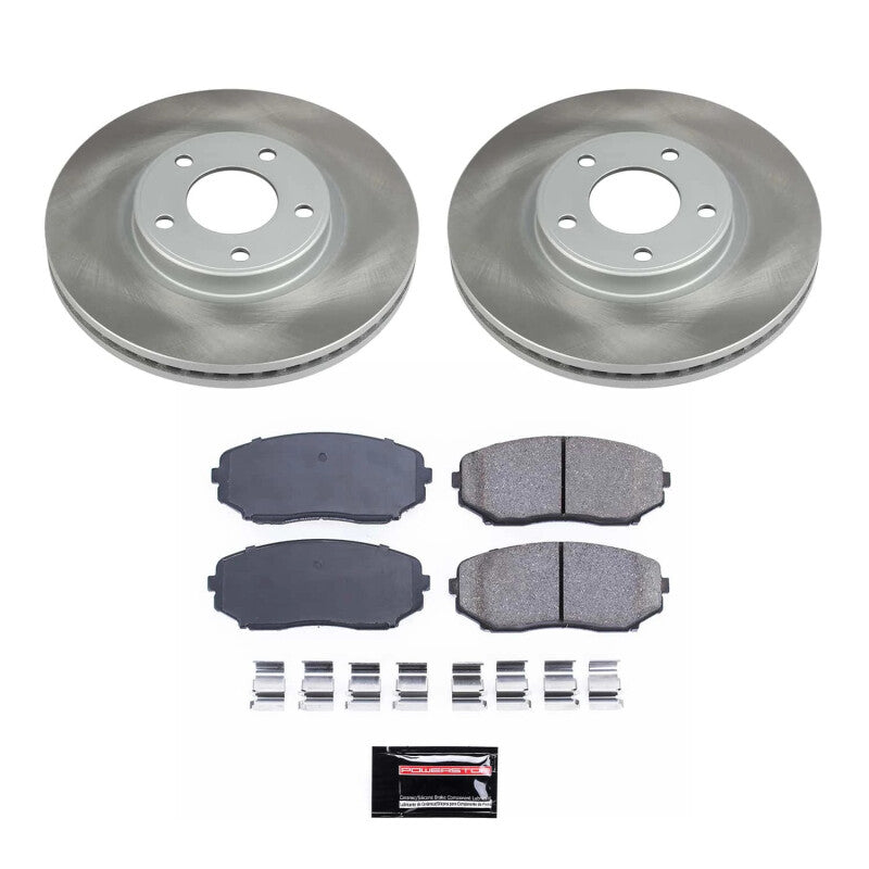 PowerStop 07-08 Lincoln MKX Front Semi-Coated Rotor Kit (SC3071)