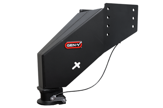 Gen-Y Nomad Static 5th Wheel to Gooseneck - 6.5K TW 30K Tow - Texture Black (Rhino Frames)