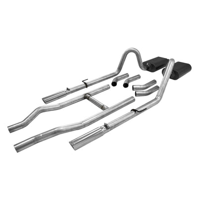 Flowmaster 55-57 Chevy 2.5in SS Crossmember-Back Exhaust For GM (817174)