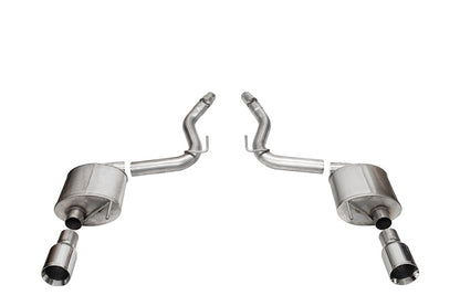 CORSA Sport, Touring / 3.0 in Axle-Back 4.5 in Straight Tips | 2024 Mustang GT Coupe (21253, 21257)