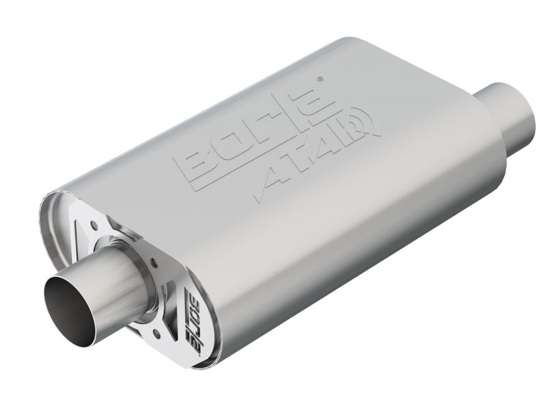 Borla CrateMuffler SBC 283/327/350 ATAK 2.5in Offset/Center 14in x 4.35in Oval (400850)