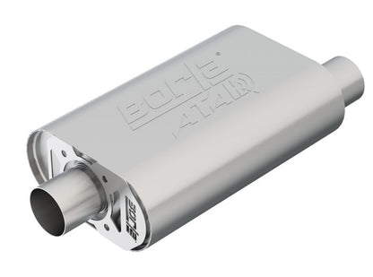 Borla CrateMuffler SBC 283/327/350 ATAK 2.5in Offset/Center 14in x 4.35in Oval (400850)