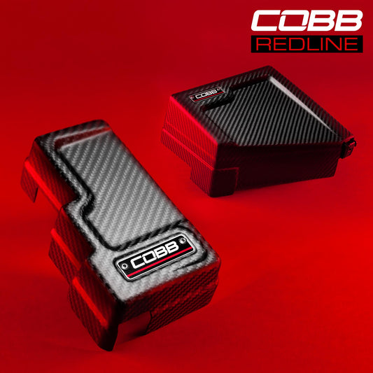 COBB Redline Matte Carbon Fiber Fuse Box Cover Kit | Subaru WRX (22-25) (846665-KIT-RMC)