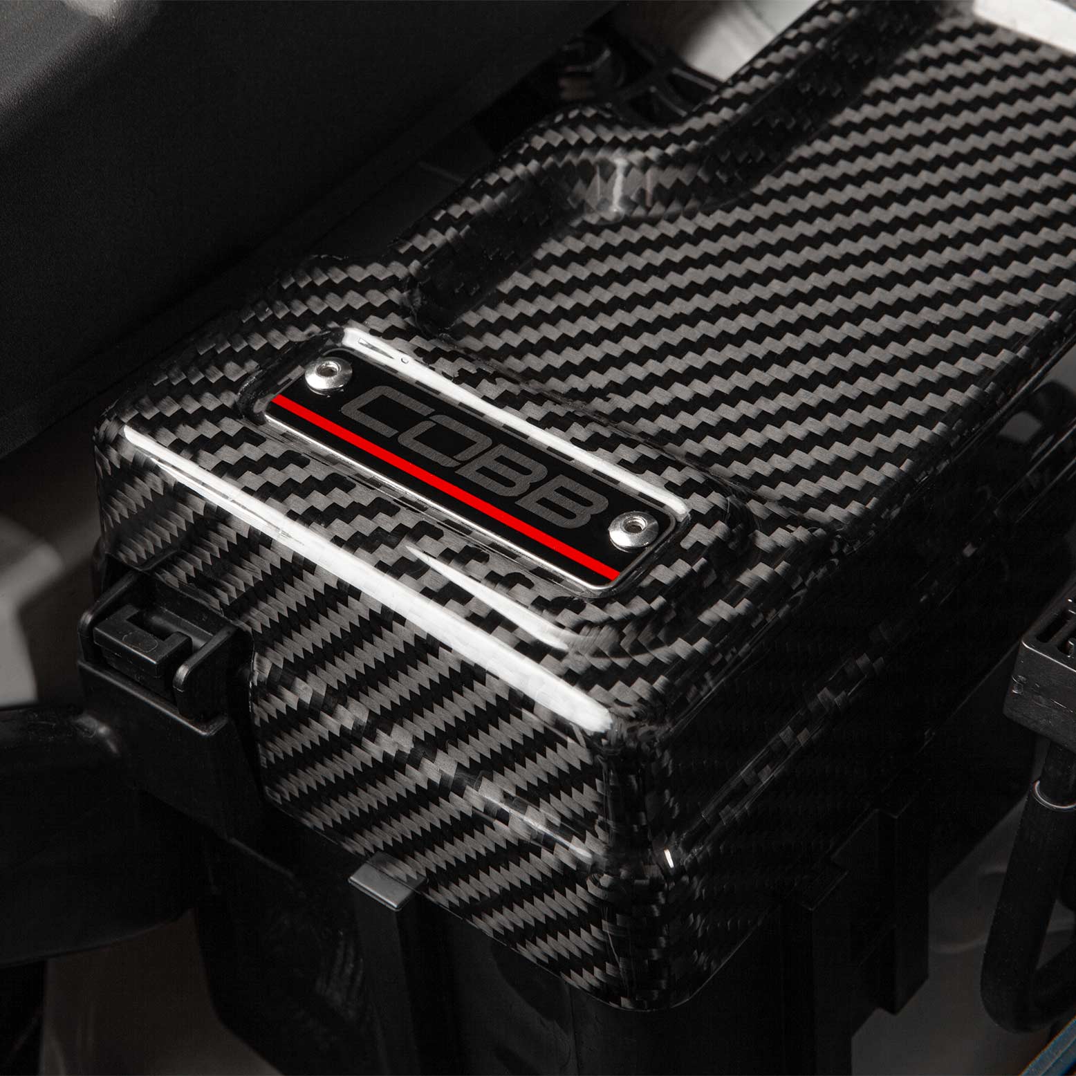 COBB Redline Gloss Carbon Fiber Fuse Box Cover Kit Driver & Passenger | Subaru WRX (22-25) (846665-KIT)